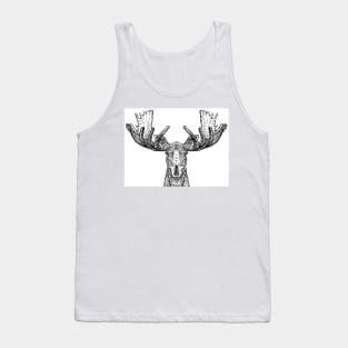 MOOSE in black and white Tank Top